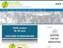 Tablet Screenshot of gender-summit.com